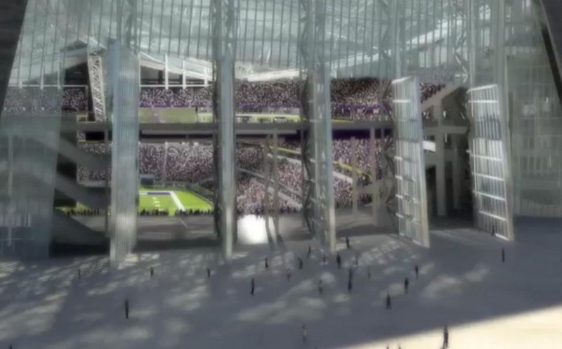 Illustration for article titled This Is The New Vikings Stadium